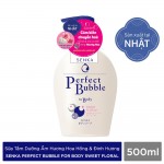 SỮA TẮM DƯỠNG ẨM SENKA HƯƠNG HOA HỒNG & ĐINH HƯƠNG PERFECT BUBBLE FOR BODY SWEET FLORAL