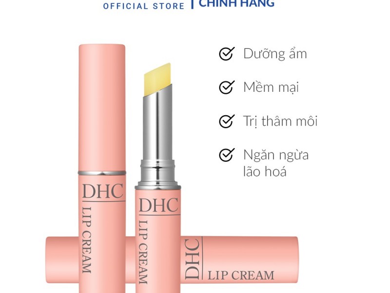 SON DƯỠNG MÔI DHC KHÔNG MÀU HỖ TRỢ GIẢM THÂM MÔI LIP CREAM