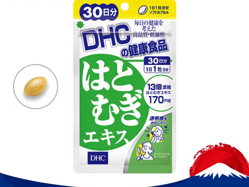 VIÊN UỐNG SÁNG DA DHC CHIẾT XUẤT Ý DĨ 30 NGÀY ADLAY EXTRACT (HATOMUGI) SUPPLEMENT 30 DAYS