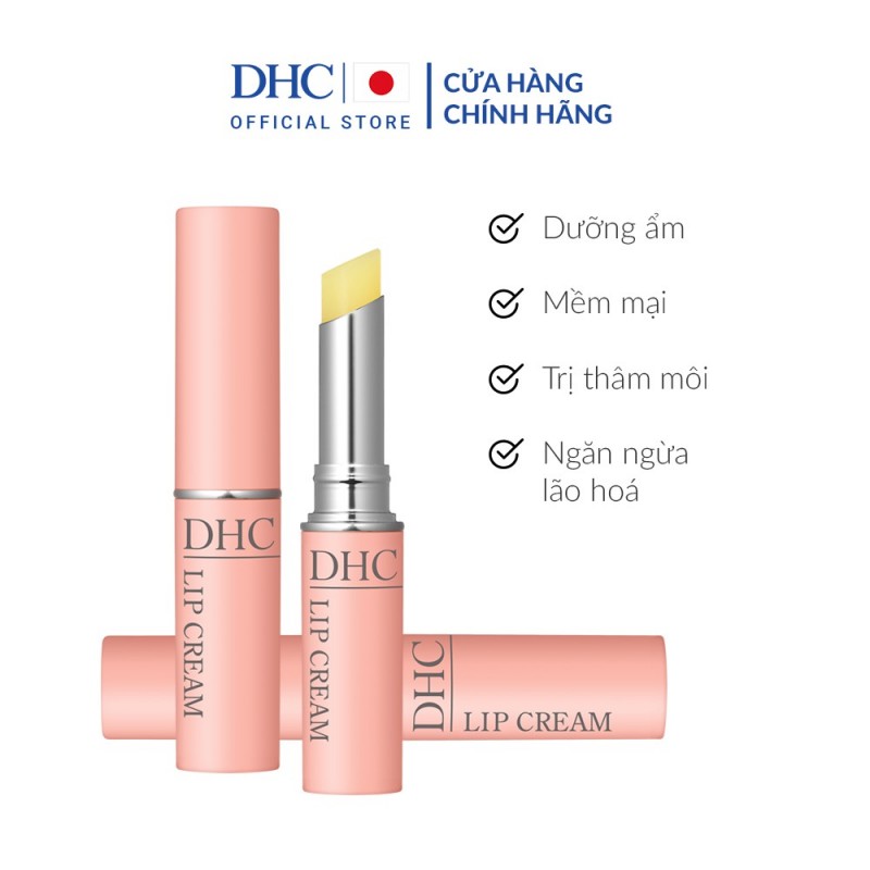 SON DƯỠNG MÔI DHC KHÔNG MÀU HỖ TRỢ GIẢM THÂM MÔI LIP CREAM