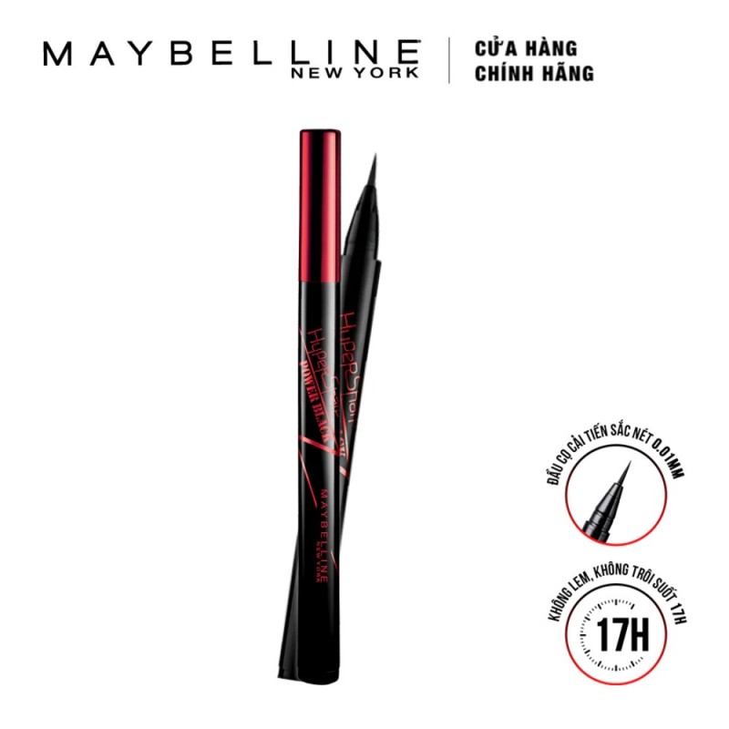 KẺ MẮT NƯỚC MAYBELLINE SẮC NÉT KHÔNG TRÔI MÀU ĐEN 0.5G HYPERSHARP POWER BLACK LIQUID LINER
