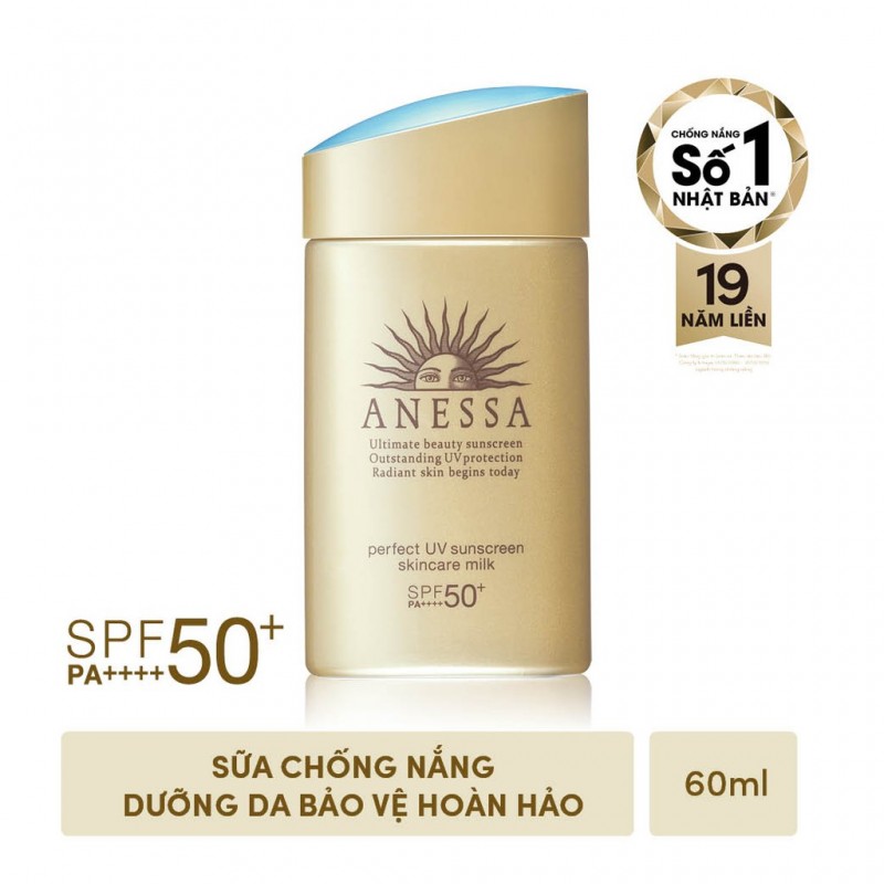 SỮA CHỐNG NẮNG ANESSA DƯỠNG DA BẢO VỆ HOÀN HẢO PERFECT UV SUNSCREEN SKINCARE MILK SPF50+/PA++++