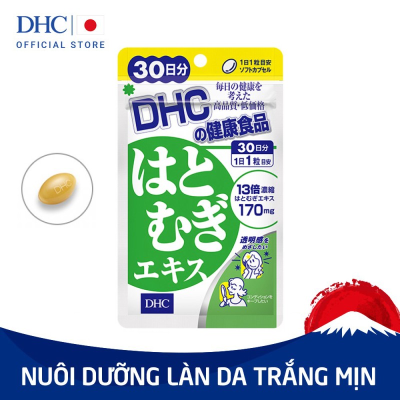 VIÊN UỐNG SÁNG DA DHC CHIẾT XUẤT Ý DĨ 30 NGÀY ADLAY EXTRACT (HATOMUGI) SUPPLEMENT 30 DAYS
