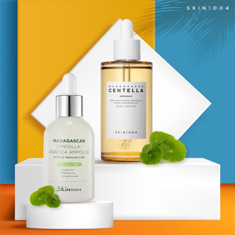 TINH CHẤT RAU MÁ SKIN1004 HỖ TRỢ GIẢM MỤN, PHỤC HỒI DA MADAGASCAR CENTELLA AMPOULE